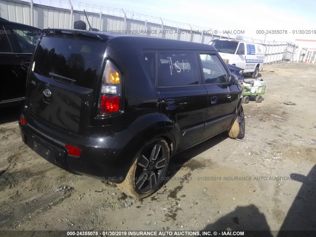 KNDJT2A21A7127064 - 2010 KIA SOUL +/!/SPORT BLACK photo 4