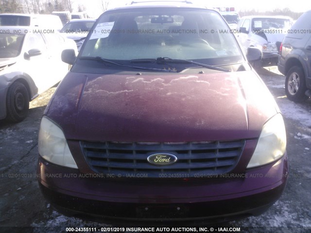 2FMZA57614BB01530 - 2004 FORD FREESTAR SES RED photo 6