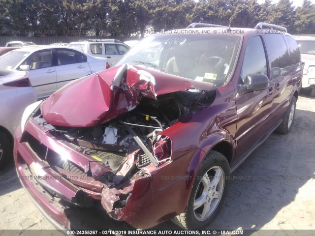 1GNDX33L75D255272 - 2005 CHEVROLET UPLANDER LT BURGUNDY photo 2