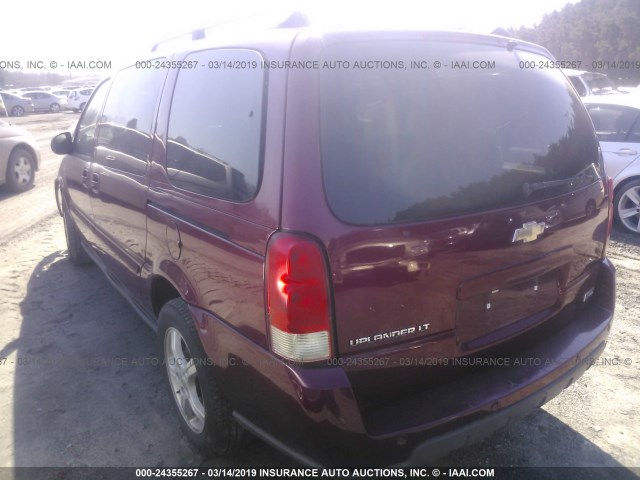 1GNDX33L75D255272 - 2005 CHEVROLET UPLANDER LT BURGUNDY photo 3