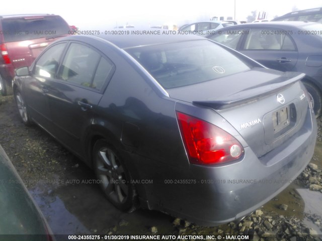 1N4BA41E67C852519 - 2007 NISSAN MAXIMA SE/SL GRAY photo 3