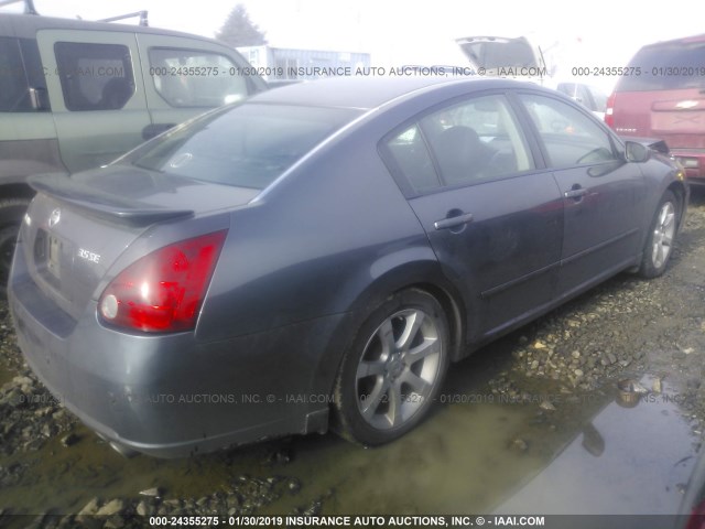 1N4BA41E67C852519 - 2007 NISSAN MAXIMA SE/SL GRAY photo 4