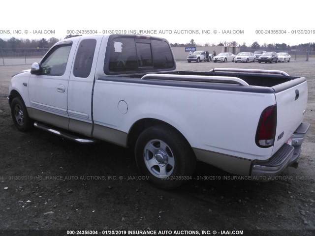 1FTZX1726XNA68445 - 1999 FORD F150 WHITE photo 3