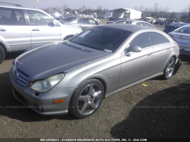 WDDDJ76X36A066370 - 2006 MERCEDES-BENZ CLS 55 AMG TAN photo 2