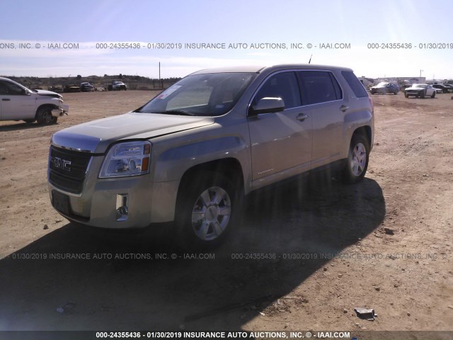 2CTALMEC0B6345095 - 2011 GMC TERRAIN SLE GOLD photo 2