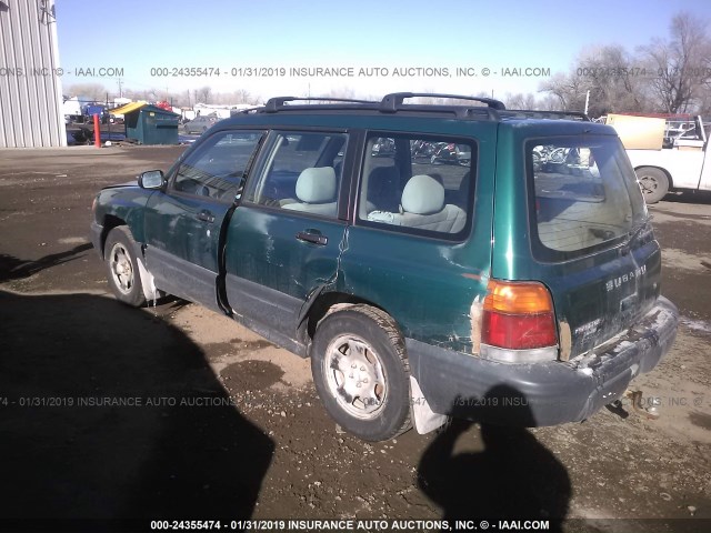 JF1SF6353XH748194 - 1999 SUBARU FORESTER L GREEN photo 3