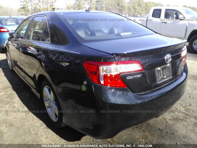 4T1BF1FK6CU104071 - 2012 TOYOTA CAMRY SE/LE/XLE 黑色 照片 3