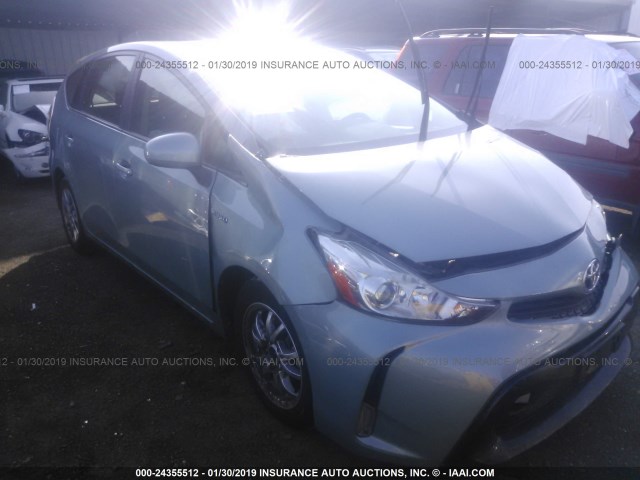 JTDZN3EU2HJ059353 - 2017 TOYOTA PRIUS V BLUE photo 1