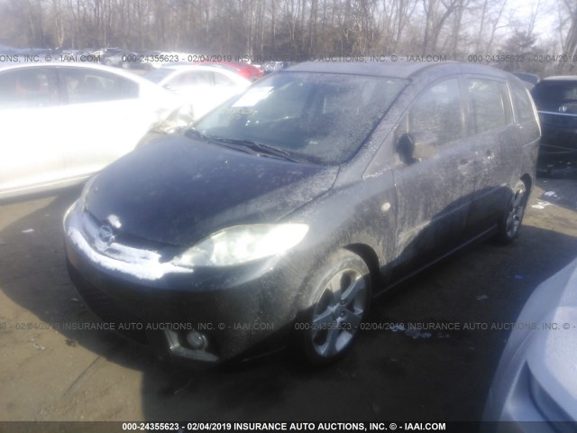 JM1CR293570157528 - 2007 MAZDA 5 BLACK photo 2