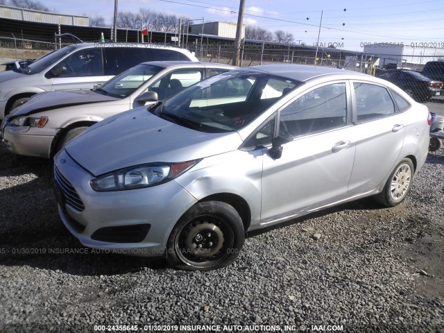 3FADP4AJXEM153426 - 2014 FORD FIESTA S SILVER photo 2