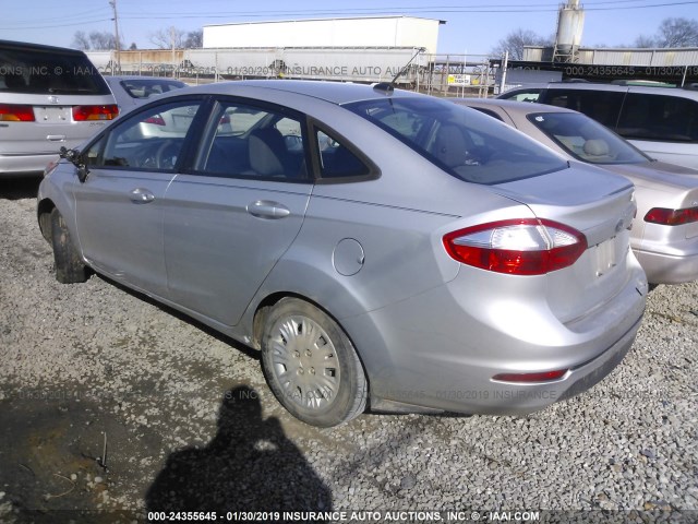 3FADP4AJXEM153426 - 2014 FORD FIESTA S SILVER photo 3