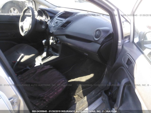 3FADP4AJXEM153426 - 2014 FORD FIESTA S SILVER photo 5