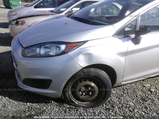 3FADP4AJXEM153426 - 2014 FORD FIESTA S SILVER photo 6