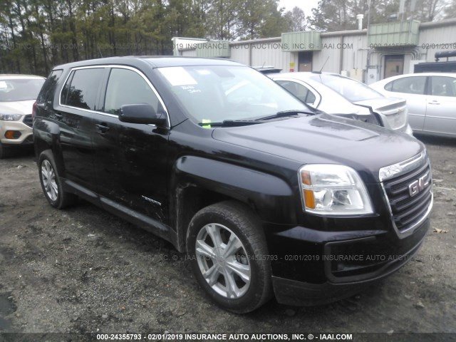 2GKALMEK0H6339426 - 2017 GMC TERRAIN SLE BLACK photo 1