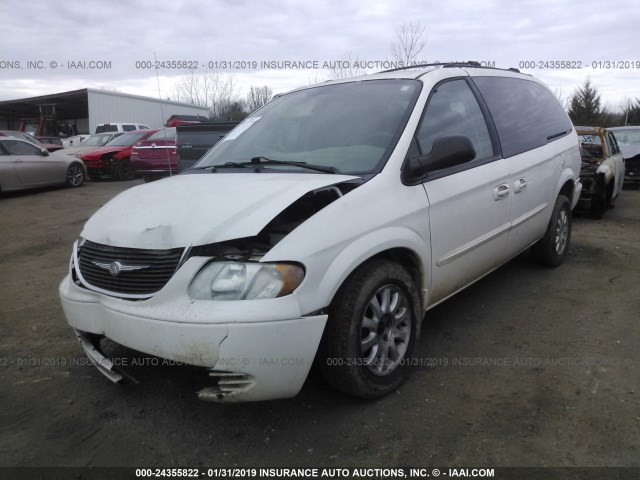 2C4GP74L03R226623 - 2003 CHRYSLER TOWN & COUNTRY EX WHITE photo 2