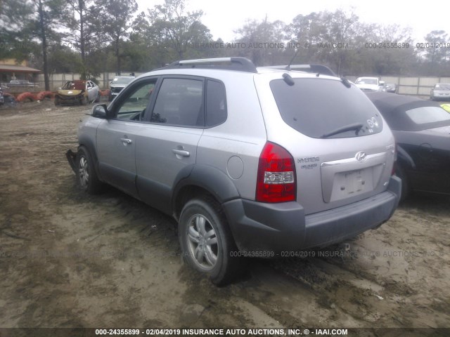 KM8JN72DX6U260854 - 2006 HYUNDAI TUCSON GLS/LIMITED SILVER photo 3