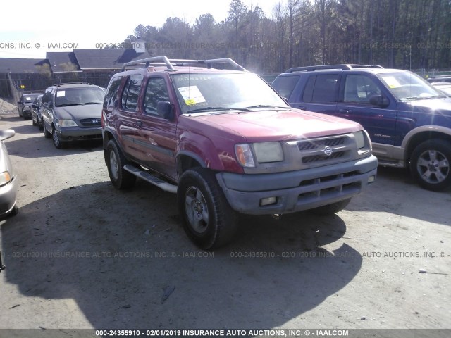 5N1ED28T71C540025 - 2001 NISSAN XTERRA XE/SE BURGUNDY photo 1