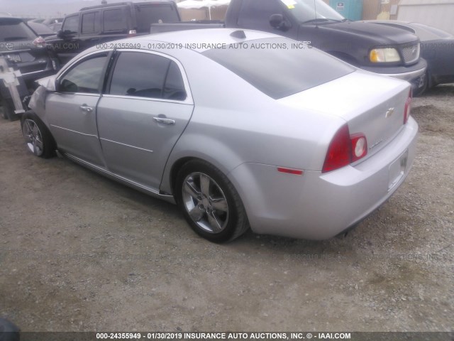 1G1ZD5E03CF344420 - 2012 CHEVROLET MALIBU 2LT SILVER photo 3