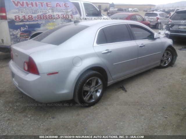 1G1ZD5E03CF344420 - 2012 CHEVROLET MALIBU 2LT SILVER photo 4