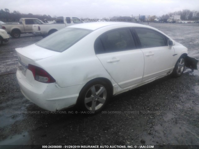 2HGFA16679H300525 - 2009 HONDA CIVIC WHITE photo 4