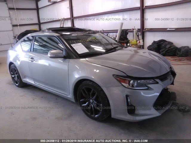 JTKJF5C75E3070441 - 2014 TOYOTA SCION TC GRAY photo 1