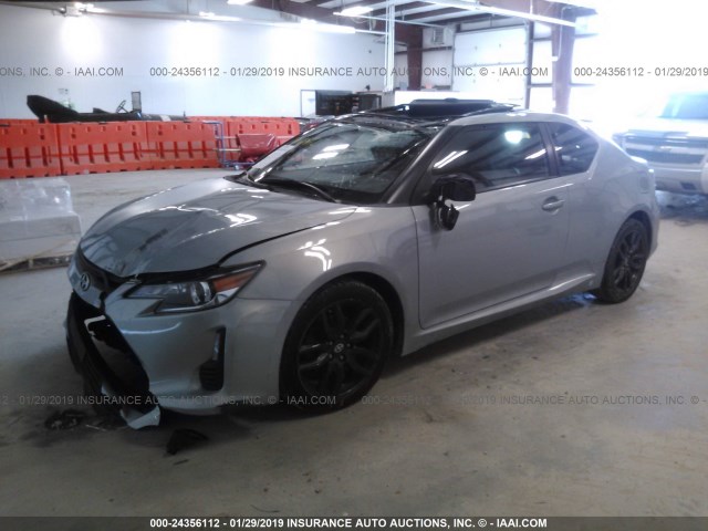 JTKJF5C75E3070441 - 2014 TOYOTA SCION TC GRAY photo 2
