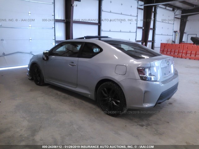 JTKJF5C75E3070441 - 2014 TOYOTA SCION TC GRAY photo 3