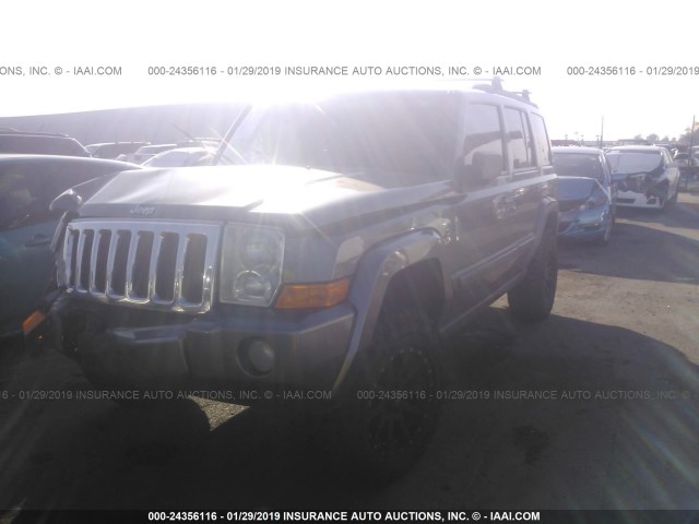 1J8HH48K28C125738 - 2008 JEEP COMMANDER SPORT GRAY photo 2