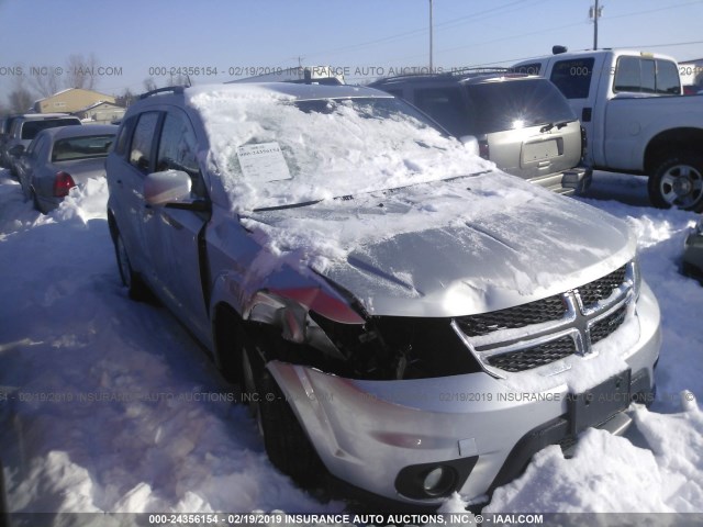 3C4PDDBG6ET109450 - 2014 DODGE JOURNEY SXT SILVER photo 1