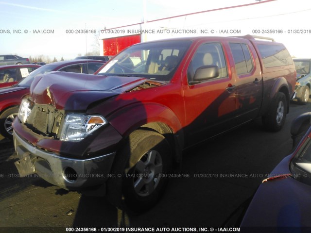 1N6AD09W48C422750 - 2008 NISSAN FRONTIER CREW CAB LE/SE/OFF ROAD RED photo 2