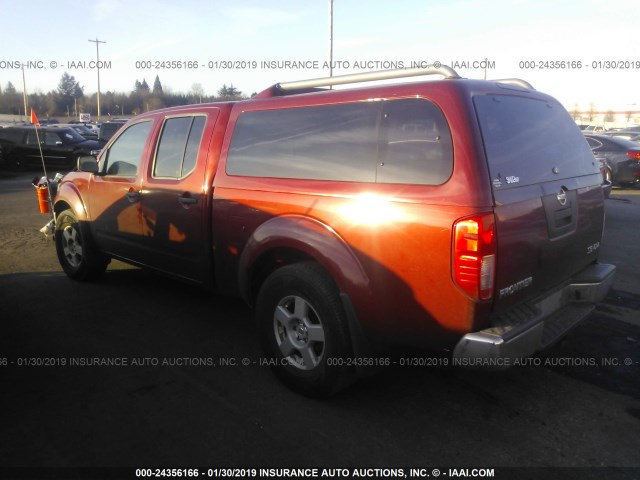 1N6AD09W48C422750 - 2008 NISSAN FRONTIER CREW CAB LE/SE/OFF ROAD RED photo 3