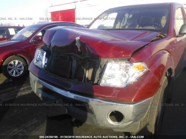 1N6AD09W48C422750 - 2008 NISSAN FRONTIER CREW CAB LE/SE/OFF ROAD RED photo 6