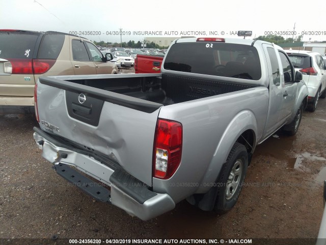 1N6BD0CT1JN734814 - 2018 NISSAN FRONTIER S/SV SILVER photo 4