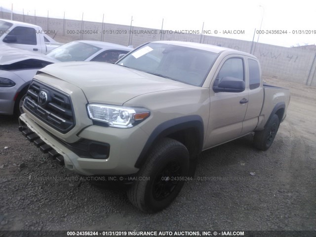 5TFSZ5AN3KX171860 - 2019 TOYOTA TACOMA ACCESS CAB/SR5/TRD SPORT/ TAN photo 2