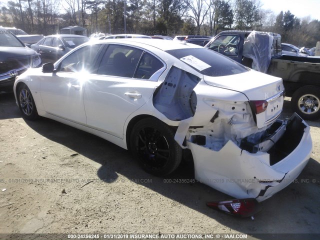 JN1BV7AP6FM338425 - 2015 INFINITI Q50 PREMIUM/SPORT WHITE photo 3