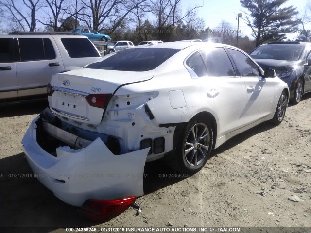 JN1BV7AP6FM338425 - 2015 INFINITI Q50 PREMIUM/SPORT WHITE photo 4