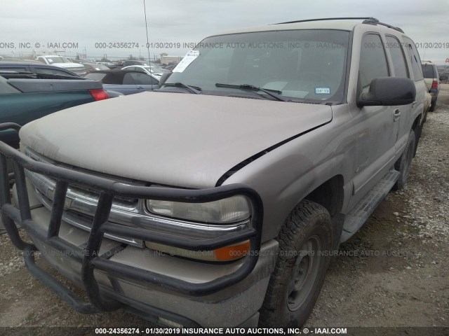 1GNEK13T51J231717 - 2001 CHEVROLET TAHOE K1500 TAN photo 2