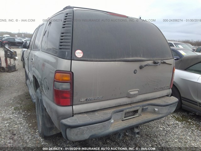 1GNEK13T51J231717 - 2001 CHEVROLET TAHOE K1500 TAN photo 3