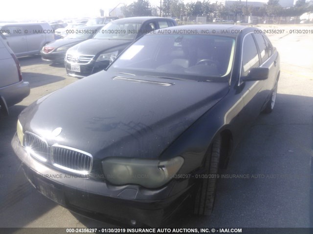 WBAGL63422DP59300 - 2002 BMW 745 I BLACK photo 2