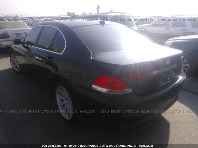 WBAGL63422DP59300 - 2002 BMW 745 I BLACK photo 3