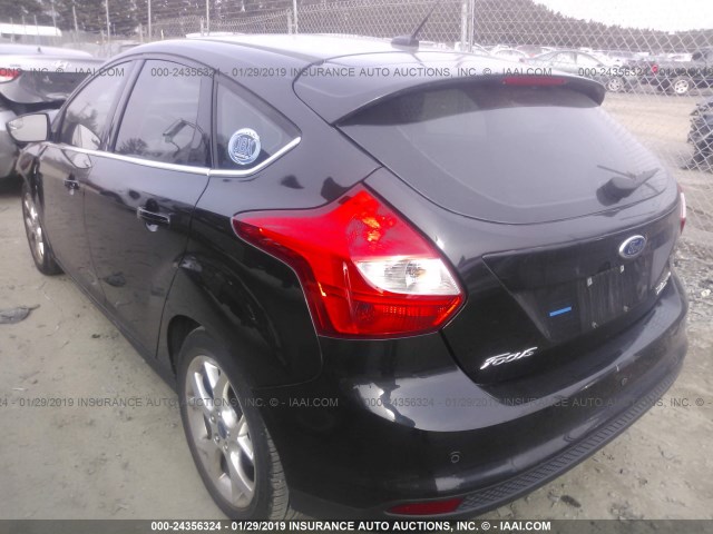 1FADP3N27DL360000 - 2013 FORD FOCUS TITANIUM BLACK photo 3