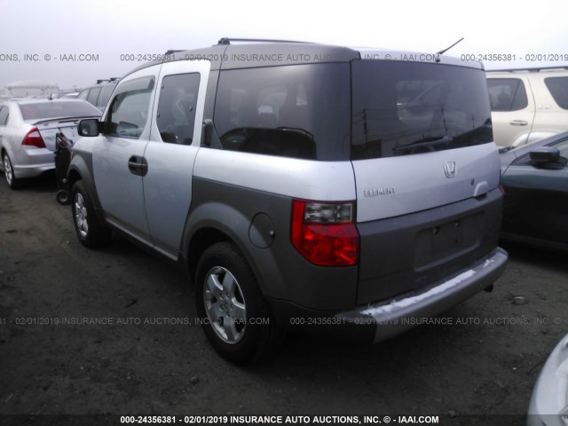 5J6YH28594L017398 - 2004 HONDA ELEMENT EX SILVER photo 3