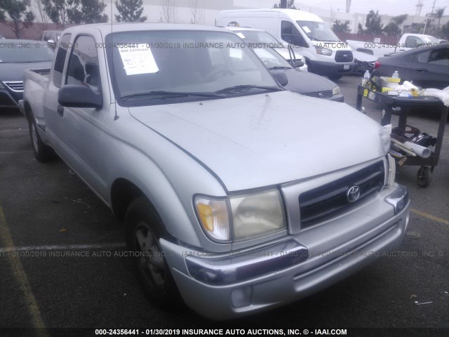 4TAVN52N5YZ660888 - 2000 TOYOTA TACOMA XTRACAB SILVER photo 1