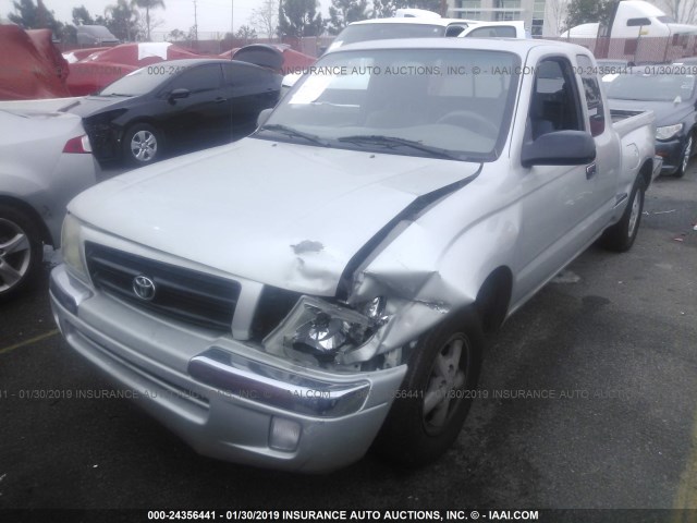 4TAVN52N5YZ660888 - 2000 TOYOTA TACOMA XTRACAB SILVER photo 2