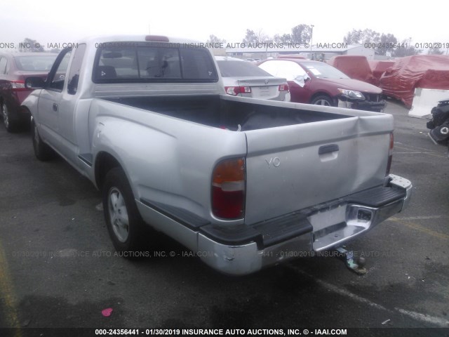 4TAVN52N5YZ660888 - 2000 TOYOTA TACOMA XTRACAB SILVER photo 3