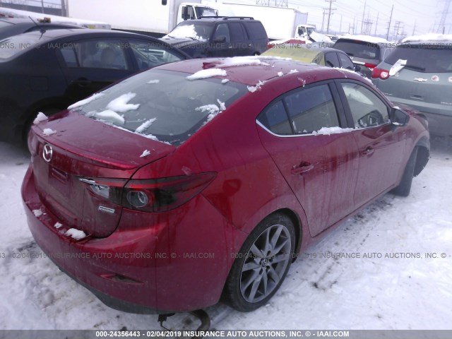 3MZBN1W30JM159954 - 2018 MAZDA 3 RED photo 4