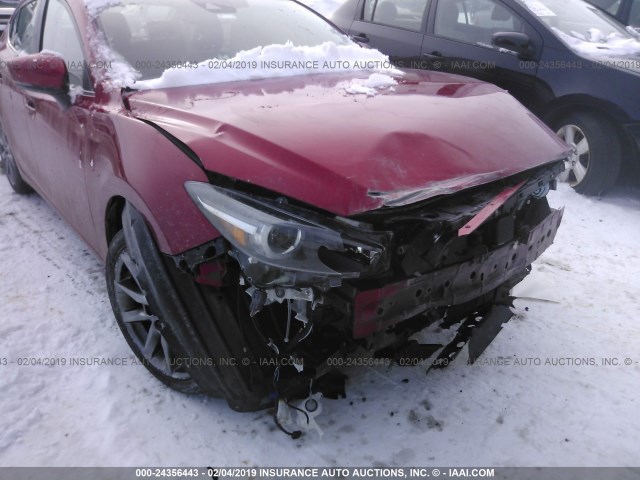 3MZBN1W30JM159954 - 2018 MAZDA 3 RED photo 6