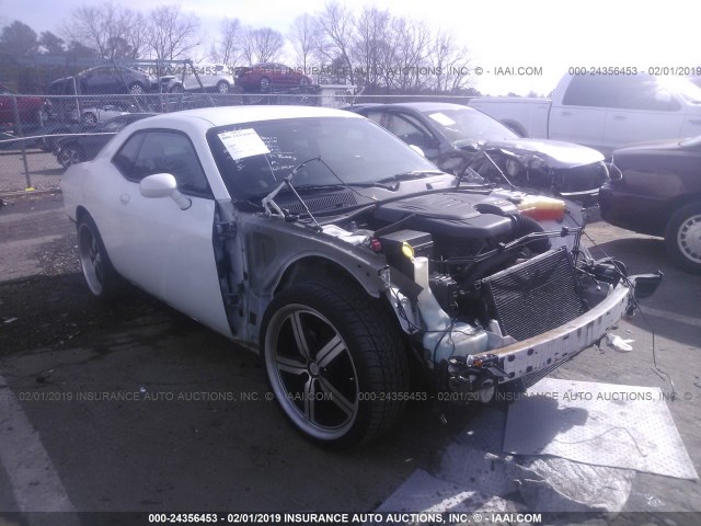 2C3CDYAG4CH101705 - 2012 DODGE CHALLENGER SXT WHITE photo 1