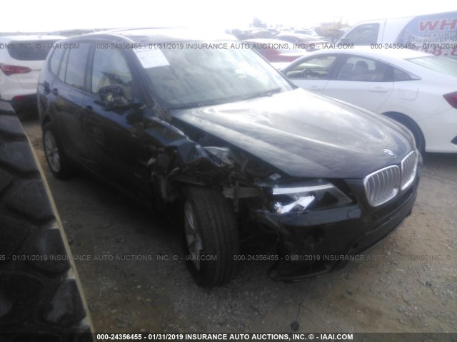 5UXWX9C51E0D22057 - 2014 BMW X3 XDRIVE28I BLACK photo 1