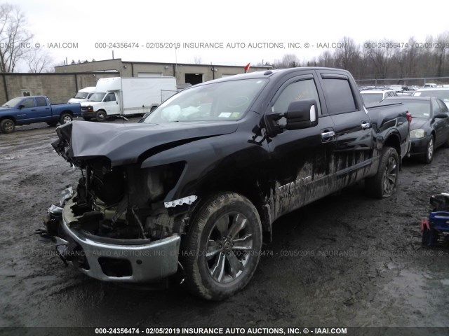 1N6AA1E56JN539476 - 2018 NISSAN TITAN SV/SL/PRO-4X/PLAT RES BLACK photo 2